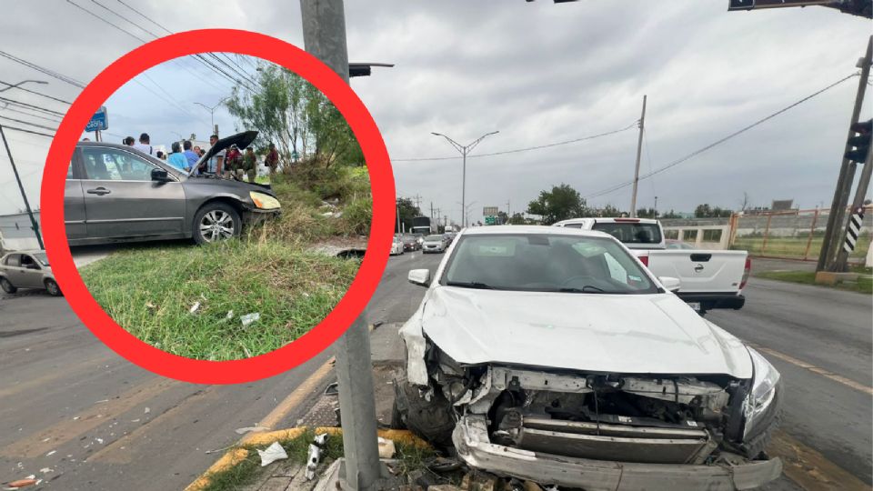 Acelerado conductor provoca fuerte choque en la Cesar López del Lara; fue hospitalizado