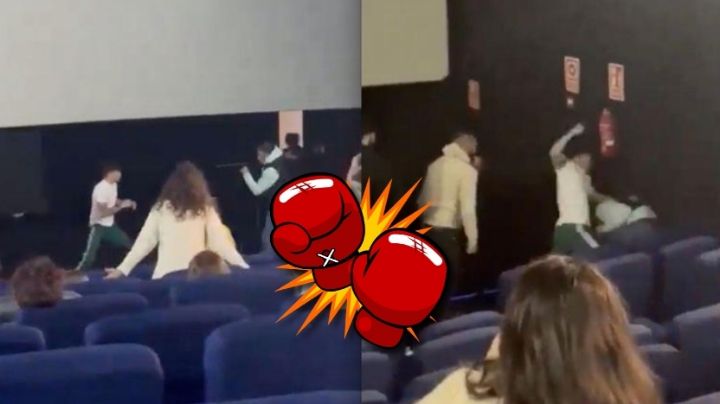 Hombre agrede a su pareja en un cine y boxeador la defiende; le dio una paliza | VIDEO