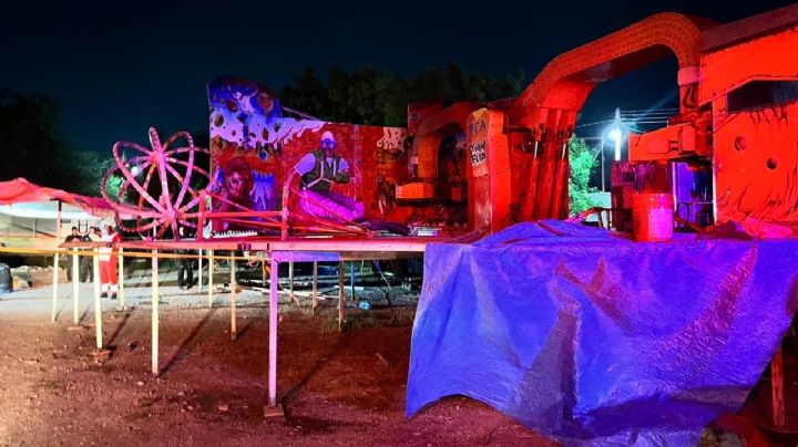 Muere trabajador mientras desinstalaba juego mecánico; cayó de 5 metros de altura