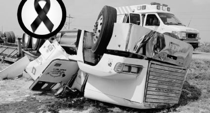 Muere chofer de línea de tráileres de Nuevo Laredo; volcó en Vallecillo