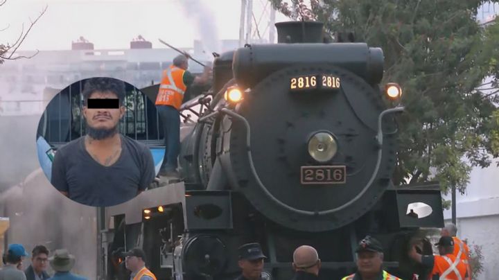 Regiomontano intentó subir y descarrilar la locomotora La Emperatriz