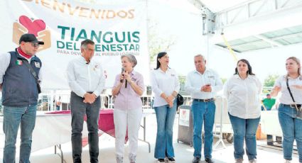 Celebran el Tianguis del Bienestar en Tamaulipas; 3 mil 758 familias beneficiadas en el primer día