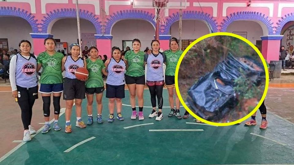 Auto cae a barranco y mueren 3 jóvenes de equipo de basquetbol femenil 