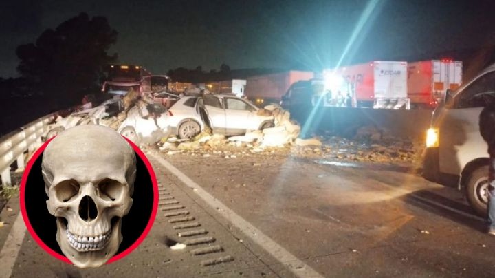 Choque mortal en la México-Puebla; tráiler de bananas se quedó sin frenos