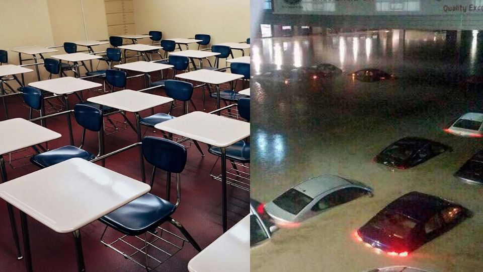 Por clima cancelan clases en Nuevo León