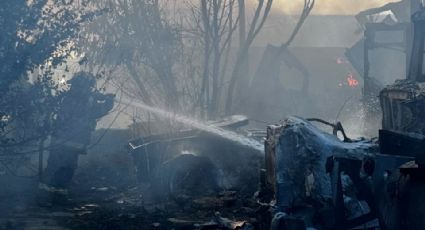 Contenedores, tractocamiones y plataformas, las pérdidas en el incendio en los patios de la Aduana