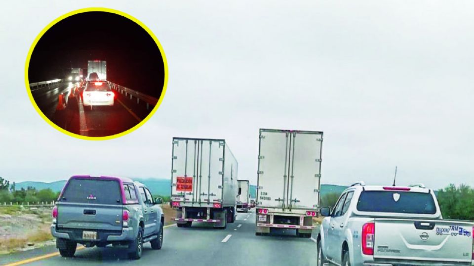 Las lluvias han afectado la carretera vía libre