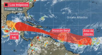 Huracán Beryl aumenta a categoría 4; esta es su trayectoria