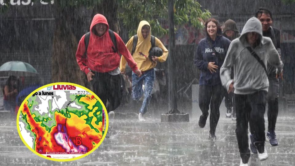 Mucha lluvia se espera en el centro y sur de Tamaulipas