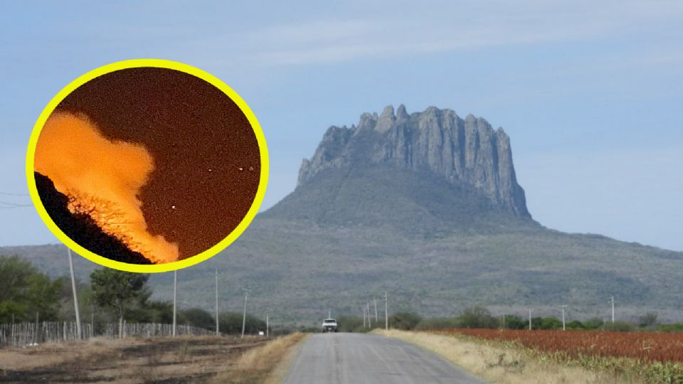 Se incendia la cima del Cerro del Bernal