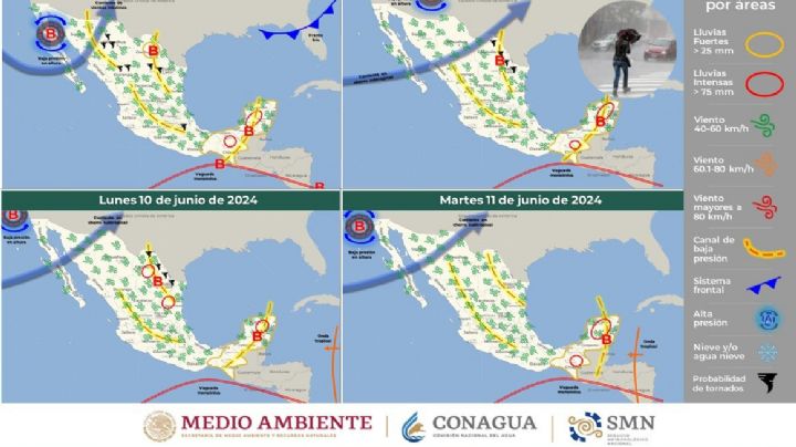 Este día la Onda Tropical 3 golpeará a México; ¿cuáles serán los estados más afectados?