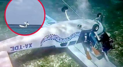 Avioneta cae en el mar frente a Cozumel; hay un desaparecido | VIDEO