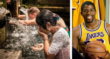 El agua de tlacote era tan 'milagroso' en México que hasta el 'Magic' Johnson vino a tomarla