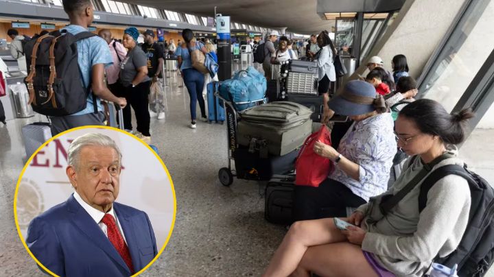 AMLO reporta problemas con vuelos internacionales en aeropuertos mexicanos por fallo global de Microsoft