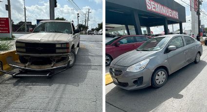 Carambola en la avenida Reforma; 'trokas' ni tiempo le dieron para disfrutar su auto del año