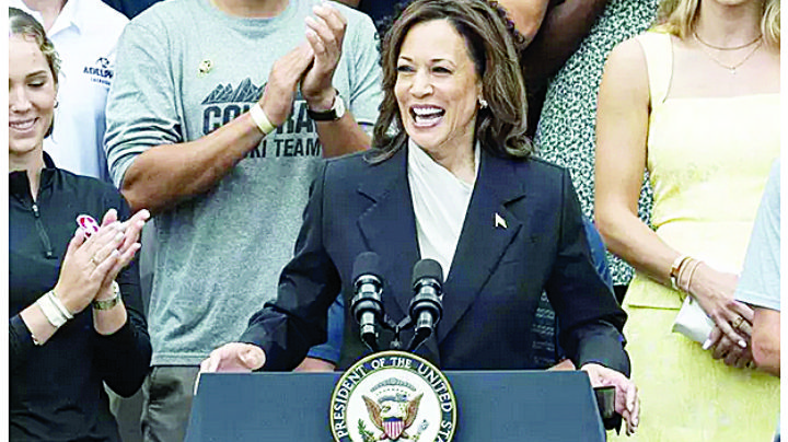 Enfila Kamala Harris su candidatura demócrata