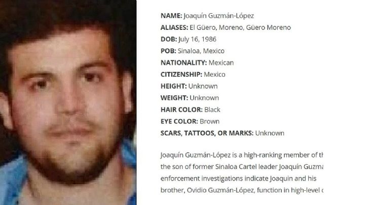 'El Güero Moreno', hijo de 'El Chapo' Guzmán, también fue detenido con 'El Mayo' Zambada