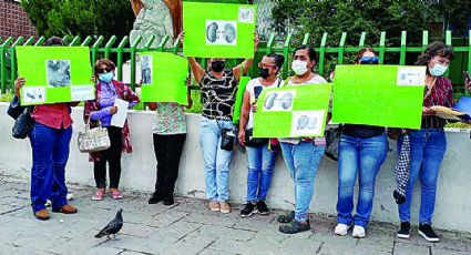 Protestan pacientes renales en Clínica San José, en Nuevo Laredo