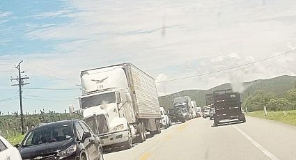 Accidentes causan caos en la autopista Monterrey-Nuevo Laredo