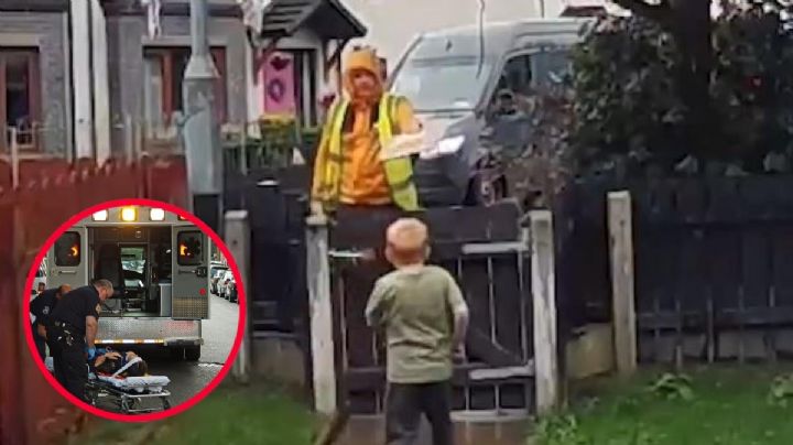 Repartidor ayuda a niño de 6 años después de que su madre se desmayara en casa | VIDEO