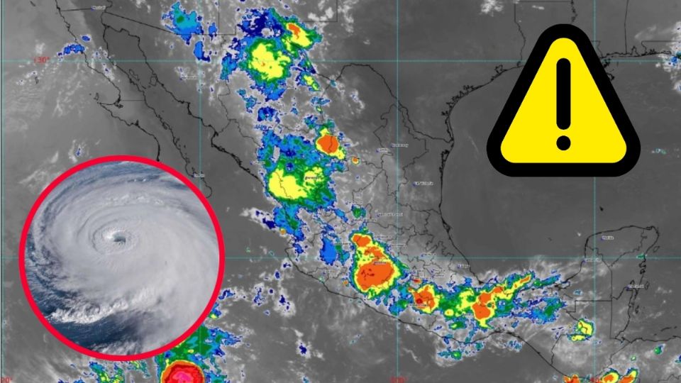 Los fenómenos meteorológicos mantendrán fuertes condiciones para contribuir con lluvias en gran parte del territorio mexicano