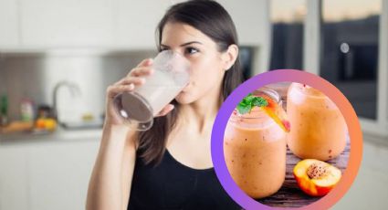 Batido mágico de durazno; tu aliado perfecto para despedir esos kilitos de más