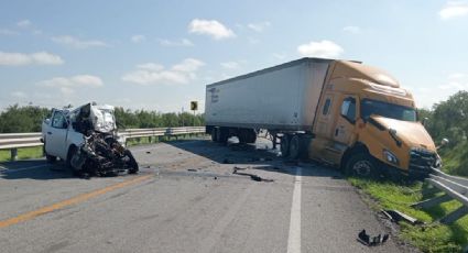 Terrible carreterazo en la Monterrey-Laredo deja un muerto | IMÁGENES FUERTES