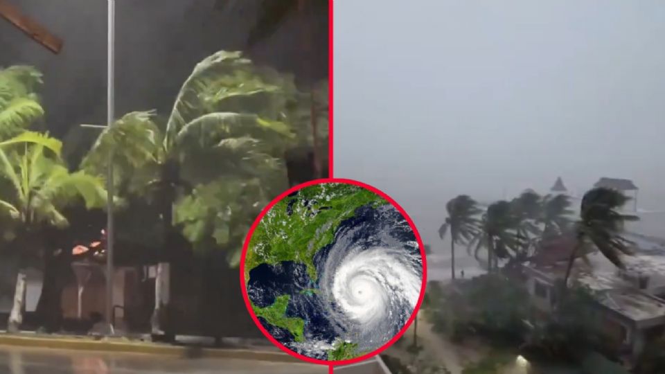 La fuerza del huracán Beryl fue retratado en varios videos subidos a las redes sociales, donde usuarios destacaron la peligrosidad del meteoro