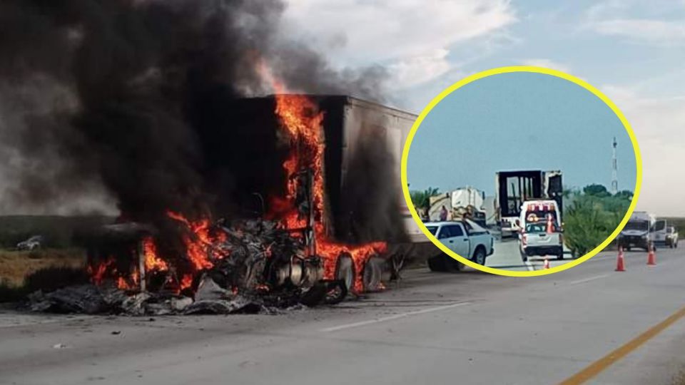 Percance paraliza la autopista en dirección a Monterrey