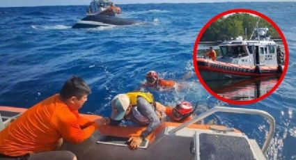 ¡Rescate de película! Marina salva a tres náufragos; su bote se había hundido | VIDEO