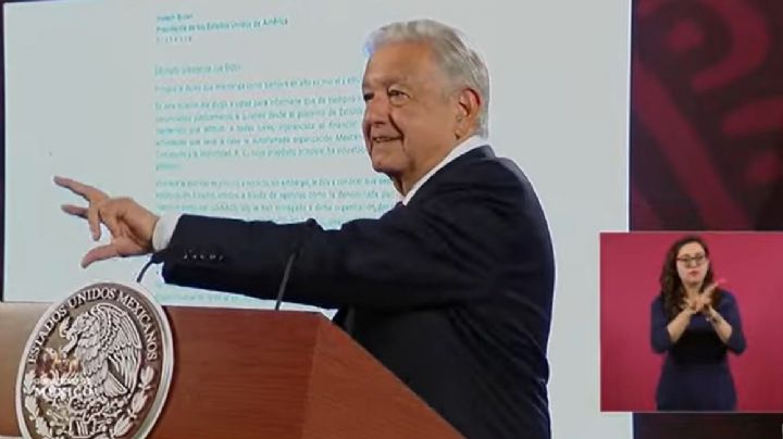AMLO revela carta enviada a Joe Biden sobre el financiamiento a opositores en México