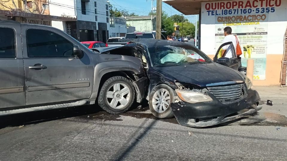 Choque deja lesionada a una mujer de la tercera edad