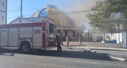 Se incendia la Parroquia Sagrados Corazones en Nuevo Laredo