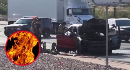 Se incendian 2 camionetas en Laredo; ambas fueron pérdida total