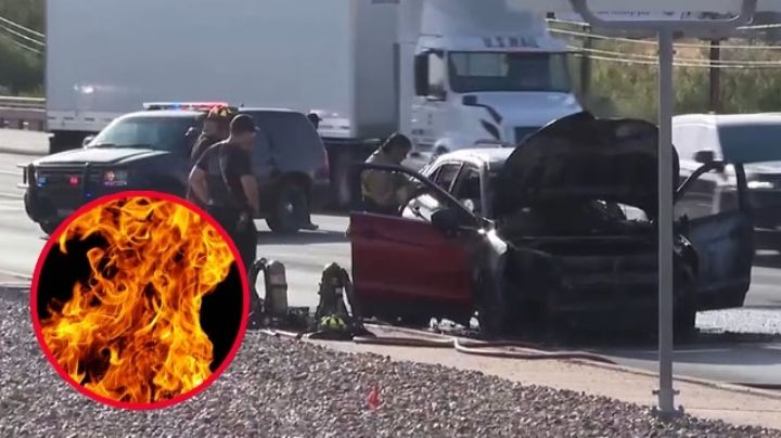 Se incendian 2 camionetas en Laredo; ambas fueron pérdida total