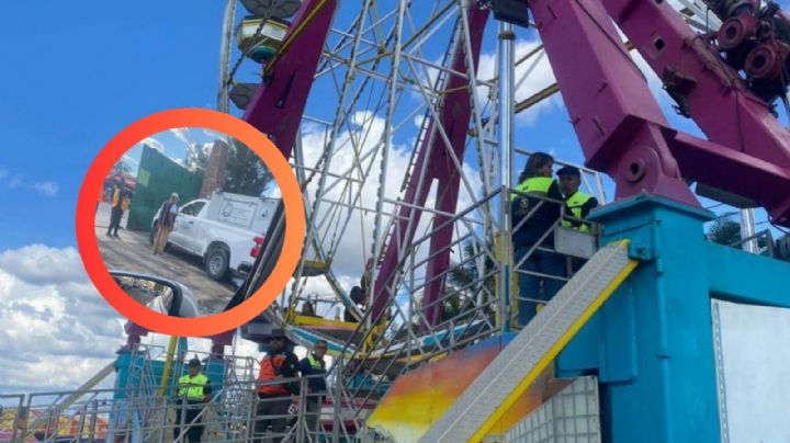 MOMENTO EXACTO en el que mujer cae desde lo alto de la rueda de la fortuna; murió por el impacto