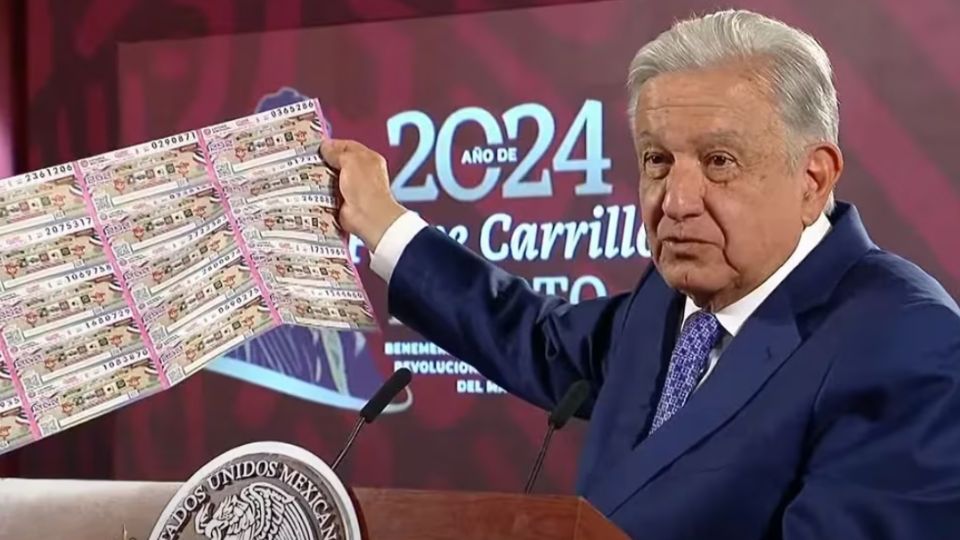 Los premios dados en este sorteo serán por parte del “Instituto para Devolver al Pueblo lo Robado', institución creada por López Obrador en 2018