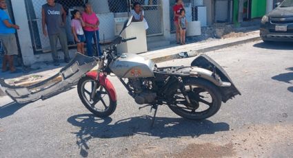 Motociclista es lesionado por un auto conducido por jovencita; se pasó el disco de alto