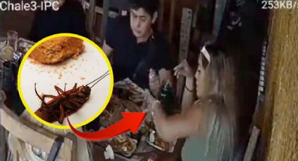 Mujer pone cucaracha en su plato para no pagar cuenta de restaurante, así fue sorprendida | VIDEO 