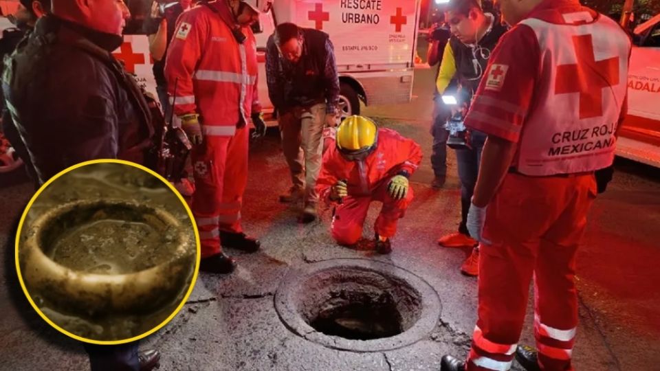 Los minutos eran esenciales en este rescate; de no hacerlo a tiempo, la víctima podría haber muerto arrastrada por el agua de las cloacas