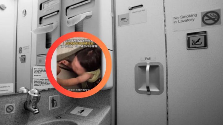 Pasajeras encierran a pequeña niña en baño del avión; 'lloraba demasiado'