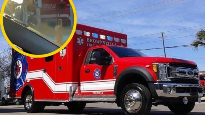 Pide ayuda médica, se roba ambulancia en Texas ¡y cruza hasta Tamaulipas con ella!