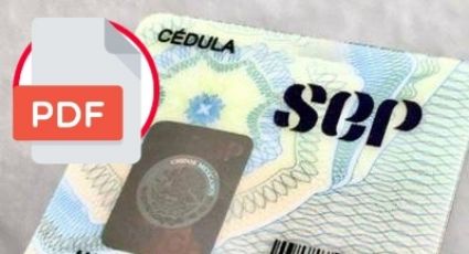 Cómo descargar tu cedula profesional en PFD y sin costo