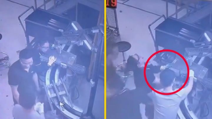 Trabajadora pierde su brazo durante accidente laboral; estaba 'echando el chisme' | VIDEO