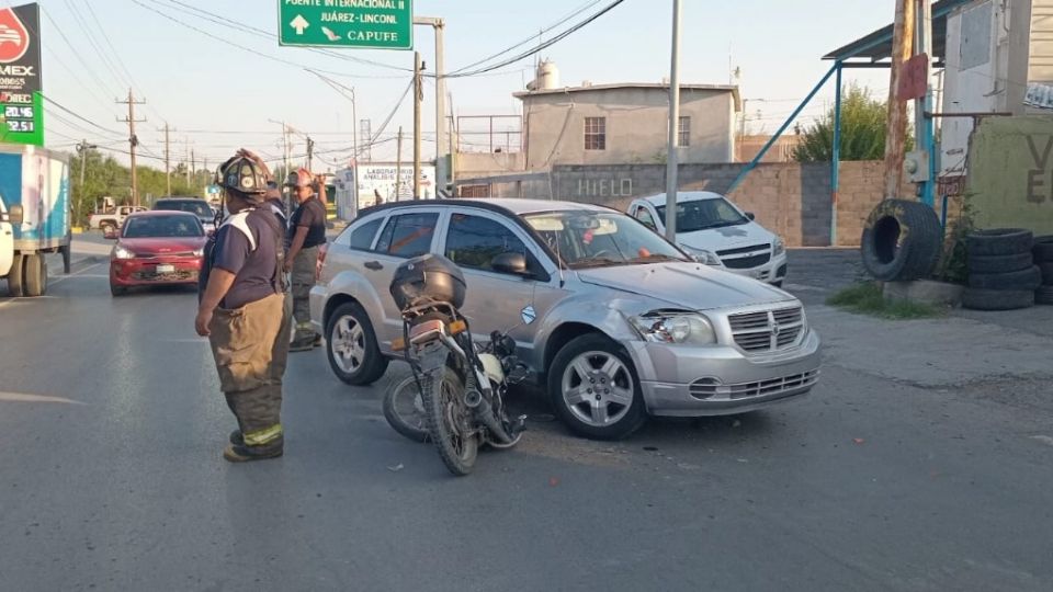 El motociclista se llevó el susto de su vida