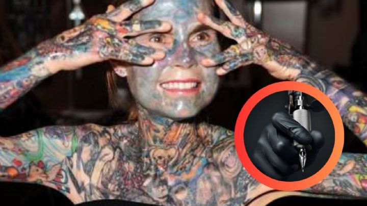 Así lucía el rostro sin tinta de la mujer más tatuada del mundo, ¿qué le pasó?