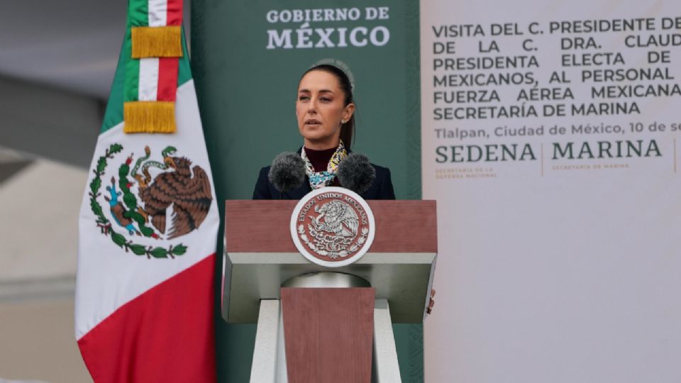 La presidenta electa, Claudia Sheinbaum, estuvo en el Heroico Colegio Militar.