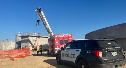 Hallan a hombre ahogado en depósito de cemento en parque industrial de Laredo