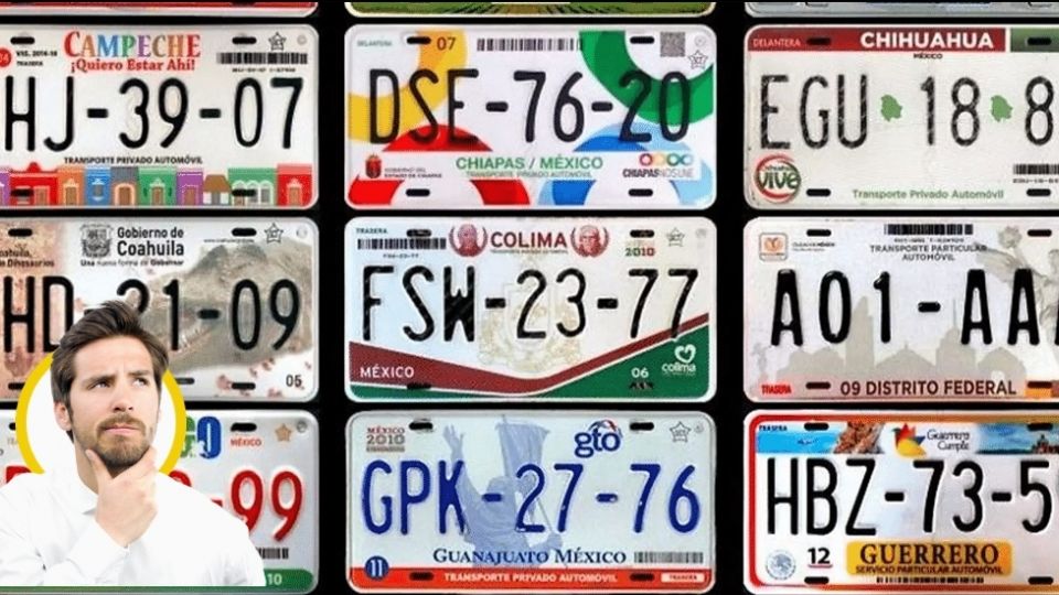 ¡Las placas si tiene un orden! Así funciona la identificación en estos números y letras, aparentemente al azar