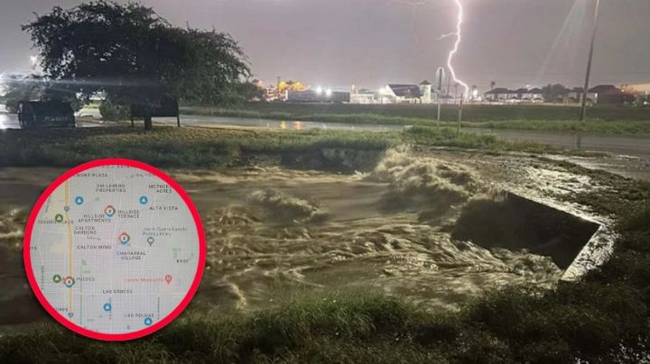 Tormenta en Laredo dejó inundaciones, apagones y personas atrapadas en sus vehículos